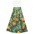 thumbnail image 7 of Yayeee Kitchen Hanging Hand Towels Set of 2 with Loop Bathroom Absorbent Tie Towel, Orange Tree Pattern, 7 of 7