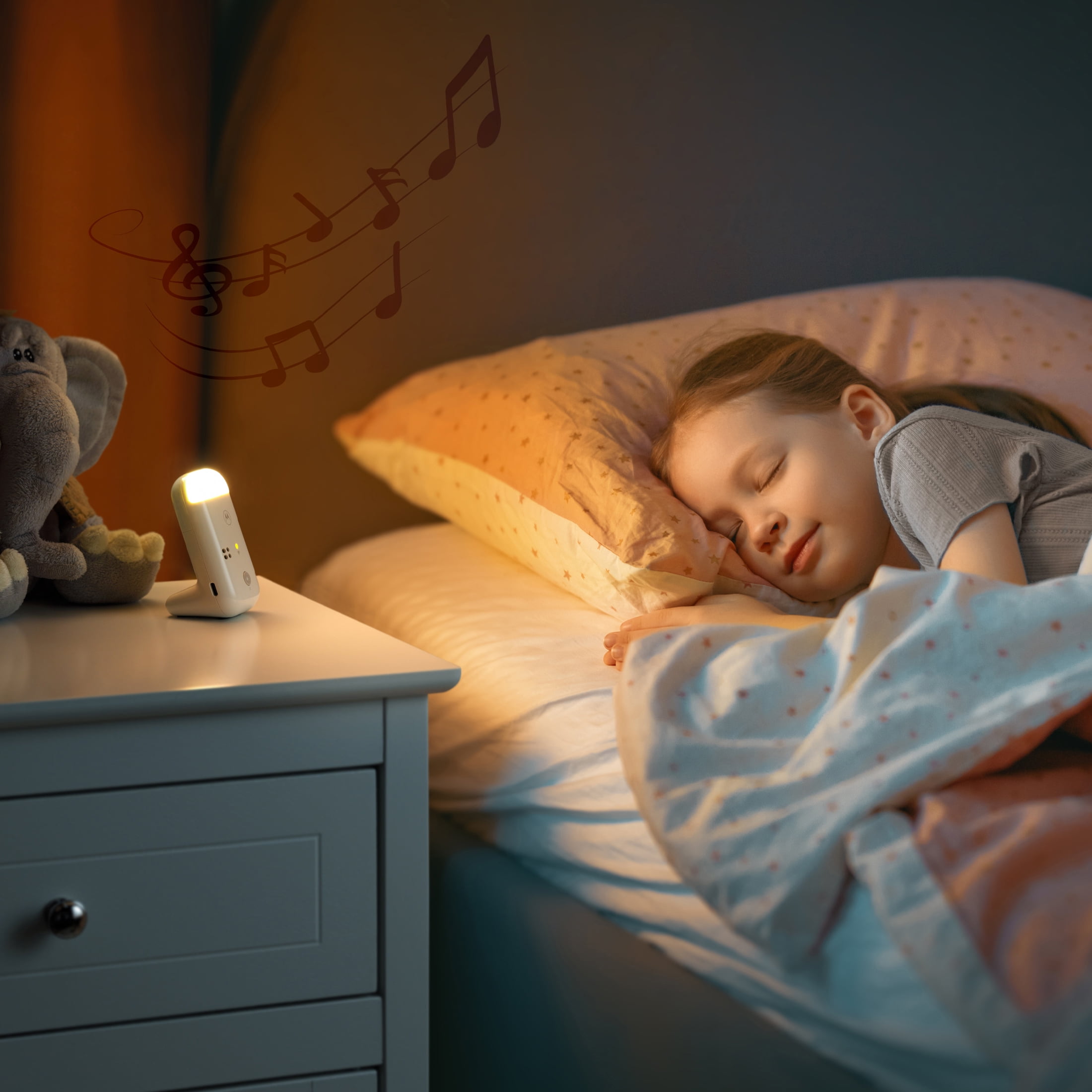 Motorola Nursery PIP15-2 Audio Baby Monitor, Dual Room HD with Nightlight, 1500 ft. Range, Two-Way Talk, Includes Parent Unit, 2 Monitors, White