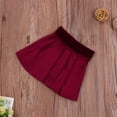 thumbnail image 2 of Kiapeise Baby Girl Half Dress, High-Waist Skirt, Velvet Solid Color Pleated Princess Fall Warm Skirt, 2 of 6