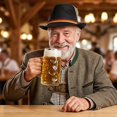 thumbnail image 5 of Byfri Felt Trilby Fedora Hat Jazz Style Oktoberfest Festival Hat for Men 24x12.5x28.5cm, 5 of 7