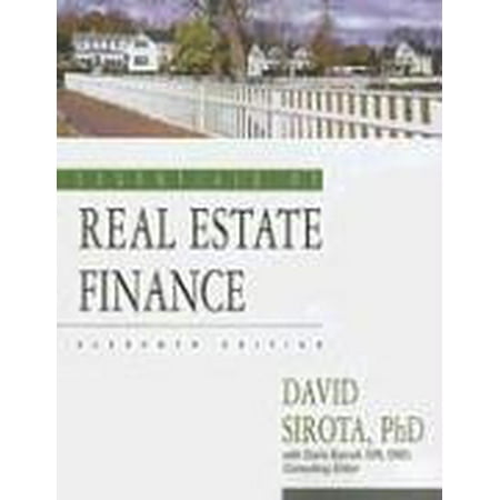 Essentials of Real Estate Finance Pre-Owned Paperback 1419520911 9781419520914 David Sirota