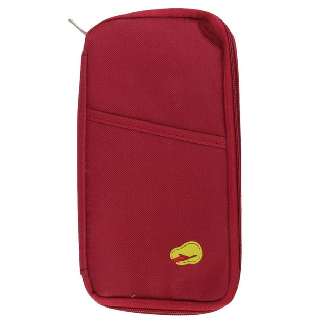 Organizador de cartera de Documentos multifuncional Sunnimix Color Burdeos 1 Unidad