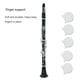thumbnail image 4 of Soidarity Protector de dedos para clarinete, 5 uds., tapas protectoras profesionales estables de goma blanca, cojín de repuesto para Accesorios para instrumentos musicales, 4 of 6