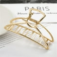 thumbnail image 7 of Fashion Simple Metal Open Shape Hair Claw Clips, Gold Hair Accessories for Women,Geometric elegant hair clip claw clip, 7 of 7