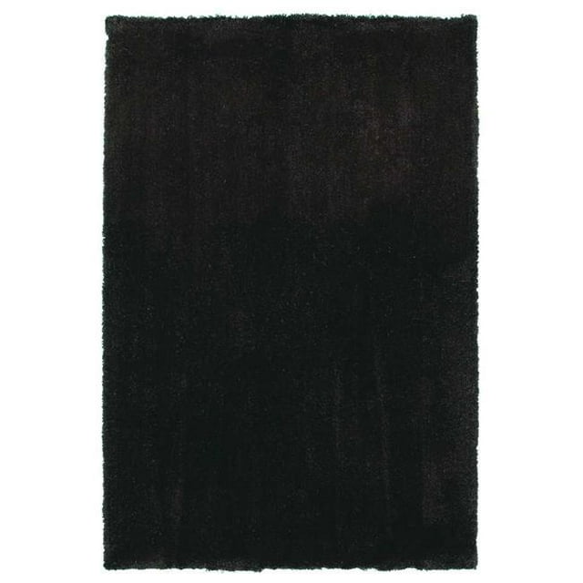 HomeRoots 353929 3 ft. 3 in. x 5 ft. 3 in. Polyester Espresso Area Rug