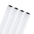 thumbnail image 1 of Tubo cuadrado de aluminio 6063 de 300 mm en paquete de 4, 10x10 mm de ancho exterior, 1 mm de grosor de pared, tubería de aluminio sin costura para construcción de marcos, 1 of 6