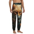 thumbnail image 4 of Kdxio Floral Fox Pattern Joggers,Sweatpants for Men with Pockets-Large, 4 of 5