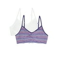 thumbnail image 2 of Fruit of the Loom Girls Sports Bra with Removable Pads, 2-Pack, Sizes (28-38), 2 of 8