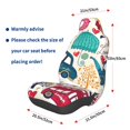 thumbnail image 3 of Wukai London Symbols Full Set Car Seat Covers with Soft Padding Universal Auto Front Seats Protector and Cushion Mat, 3 of 5