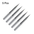 thumbnail image 3 of Uxcell 5 Pack CNC V Bit 20 Degree 1/8" Shank 0.2mm Tip Engraving V Bits Chamfer End Mill, 3 of 7