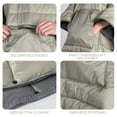 thumbnail image 4 of Tignapoo Sac de Couchage à Capuchon Portable pour Adulte pour Usage Extérieur - Bleu Marine, 4 of 6