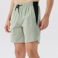 thumbnail image 2 of FRSASU Mens Gym Workout Shorts Shorts Summer Running Light Solid Color Quick Dry Sport Shorts Gym Training Shorts for Men Green, 2 of 8