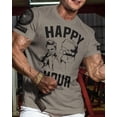 thumbnail image 2 of Gymish Happy Hour Kickboxer Men’s Workout T-Shirt – Funny Gym Tee, Athletic Fitness Shirt for Men, 2 of 6