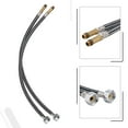 thumbnail image 5 of Wodtesl 2 pack Flexible Braided Faucet Supply Lines, G1/2\ Connector, 19.6 inch Long Aluminum Nylon Hose for Hot/Cold Water Mixer, Kitchen Bathroom Sink Plumbing, 5 of 8