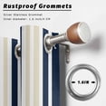 thumbnail image 6 of Outdoor Curtains for Patio Waterproof, Navy Blue Khaki Striped Windproof Pravicy Outside Porch Blackout Curtain, Modern Minimalist Ombre Lines Sun Blocking Curtains for Cabana 2 Panels 54"x84", 6 of 9