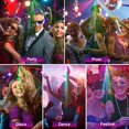 thumbnail image 4 of LNGOOR 15 Lens Led Stage Lights RGB DJ Disco Lights DMX512 Party Lights Razor Lights Sound Control Activity Party Lights Strobe Effect Light Beam Projection Lights With Remote Control For, 4 of 7