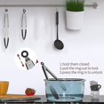 thumbnail image 4 of Pinzas de cocina, puntas de silicona antiadherentes y mango de acero inoxidable, 4 of 5