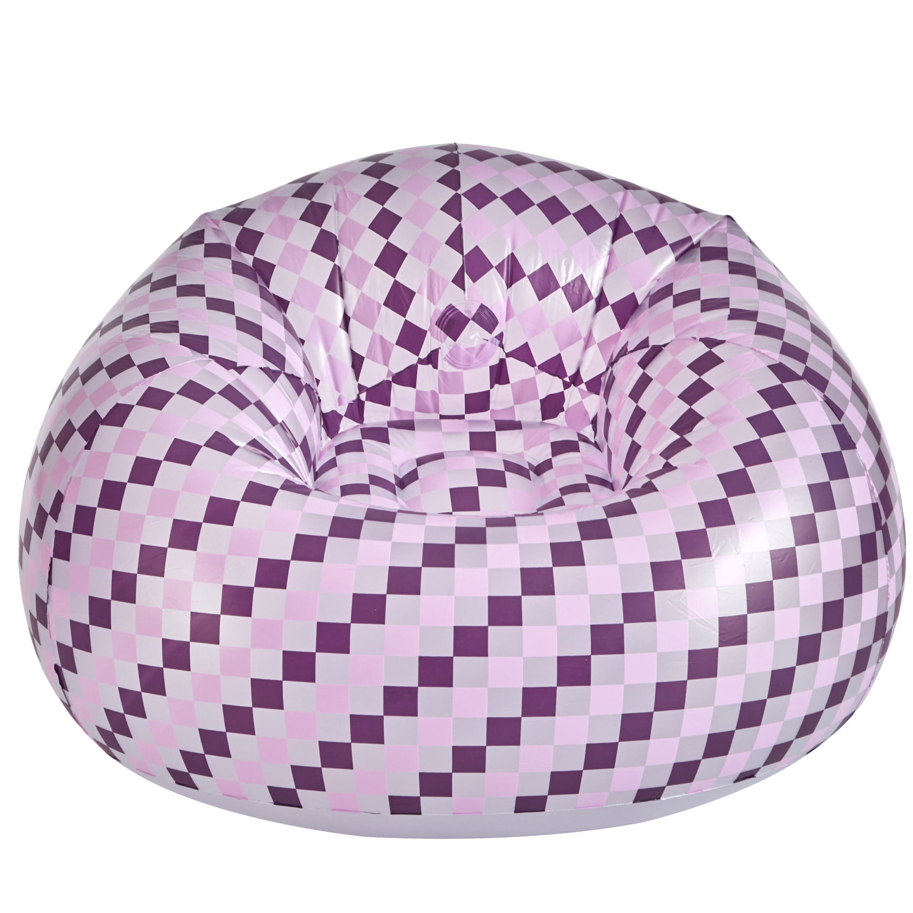 Urban Shop Inflatable Chair, Purple/White, Teen and Adults