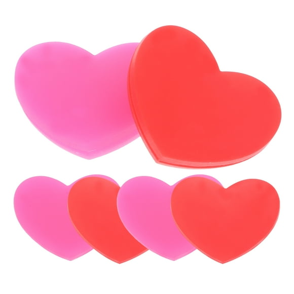 CIMAXIC Silicone Tennis Racket Dampeners for Vibration Absorption Assorted Color Set of 6 Heart Shape Fits All Rackets,0.98"X0.98"X0.39"