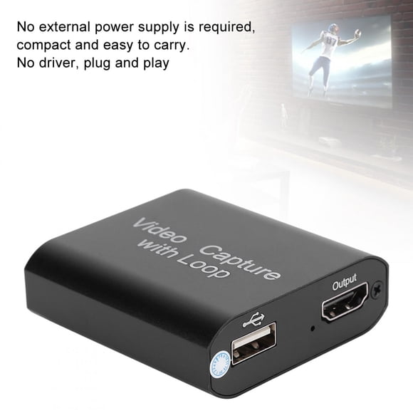 Captura De Video , Audio Compact Size Plug Y Reproducir Una Tarjeta De Captura De Video De 1080p, Grabadora De Video Del Juego Para PC Con Teléfono Celular Out