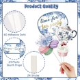 thumbnail image 6 of 24pcs Tea Party Photo Booth Props Decorations, Tea Time Lets Partea Garden Birthday Baby Bridal Shower Wedding Engagement Blue and White Porcelain Party Supplies, 6 of 6