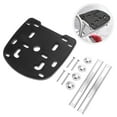 thumbnail image 4 of 1 juego de adaptador de placa de montaje plana para portaequipajes trasero de motocicleta, baúl, caja superior, portaequipajes, estante de liberación rápida, base inferior estampada con tornillos, 4 of 7