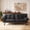 Black, variant on Futon Sofa Bed Memory Foam Futons Modern Office Couch Sleeper Bed Convertible Love seat Sofa for Small Spaces,Apartment,Office with Adjustable Armrest Backrest,White