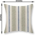 thumbnail image 2 of Blue Sage Green Pillow Covers 18x18 Inch Set of 2 Boho Striped Polka Dot Decorative Throw Pillow Covers Modern Abstract Geometry Outdoor Pillow Cases Linen Cushion Cases Decor for Sofa Couch, 2 of 8