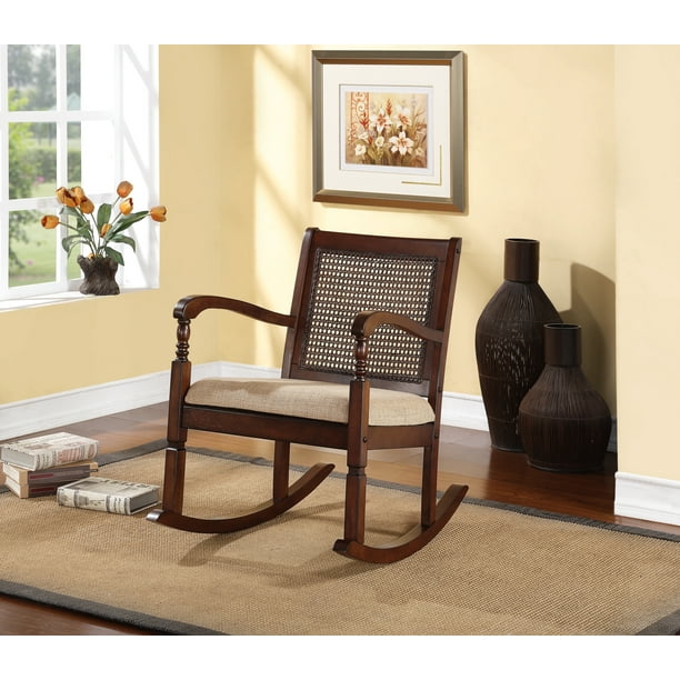 Xavier Woven Back Rocking Chair - Walmart.com - Walmart.com