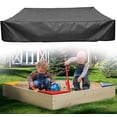 thumbnail image 4 of (120 Negro) Funda para arenero, funda para arenero, funda para arenero, Oxford impermeable y a prueba de polvo, con cordón, para arenero, piscina, jardín o granja., 4 of 5