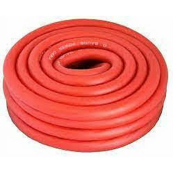 American Terminal ATSPW-0-50RD 1/0 Gauge 50 FT Xtreme Twisted Power/Ground Battery Wire Cables Set Red