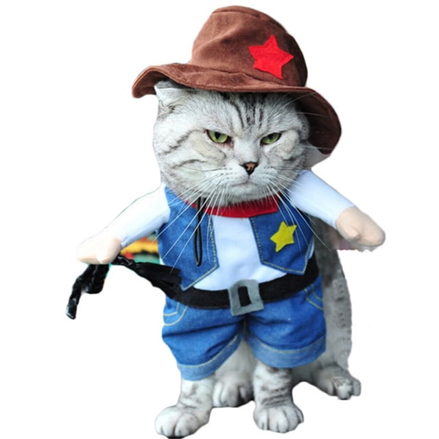 IFANLANDOR 1Pcs Costume for Dog with Cowboy Style in Assorted Color Perfect for Daily and Party Wear