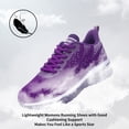thumbnail image 6 of JOYFON Women Running Shoes Tennis Athletic Sneakers Air Cushioned Non Slip Lightweight Walking Shoes WhitePurple Size 6.5, 6 of 7