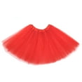 thumbnail image 5 of JFGHDG Puffy Skirt Holiday Tutu Ballet Skirts for Women Tutu for Women Adults Bubble Skirt Ruffle Skirt Red Tutu Woman Red+orange+yellow a, 5 of 6