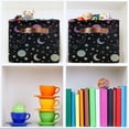 thumbnail image 6 of Storage Basket Gradient Moon Stars Foldable Canvas Laundry Baskets Bin Waterproof Inner Layer with Sturdy Handles for Toy Nursery Blanket Clothes 2 Pack, 6 of 7