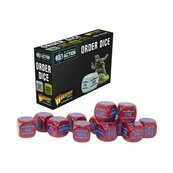 Warlord Games Order Dice - Maroon (12) New