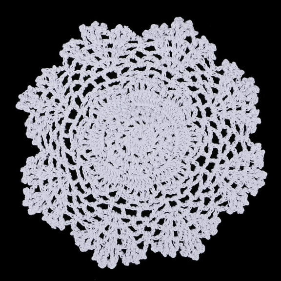 1 Piece White Handmade Crochet Cotton Lace Table Mat Coaster Placemats Doilies For Home Kitchen Table Decoration 20cm 30cm