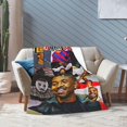 thumbnail image 6 of Blanket Michael Actors B. Jordans Throw Flannel Blankets Warm Soft Cozy Fuzzy Air Conditioning Blanket for Living Room Sofa Bed Gift Blankets for All Seasons 30"x40", 6 of 6