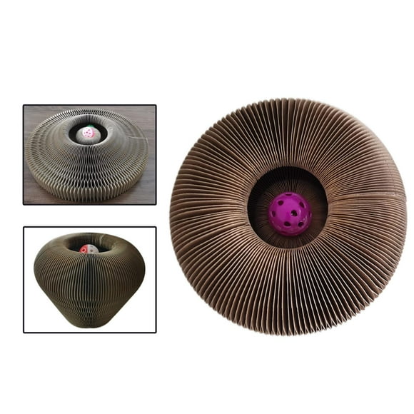 Scratcher Cat Toy Cardboard Ball Cat Claw Board for Floor Grinding Claws Away