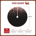 thumbnail image 2 of Rateoe Rose Gold Glitter1 Pattern Christmas Tree Skirt with Ties , Christmas Tree Decorations, Farmhouse Christmas Decor Xmas Holiday Decorations-48", 2 of 6