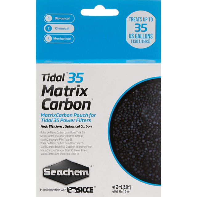Filtro para acuarios Seachem Tidal 35 Matrix Carbon 90 ml