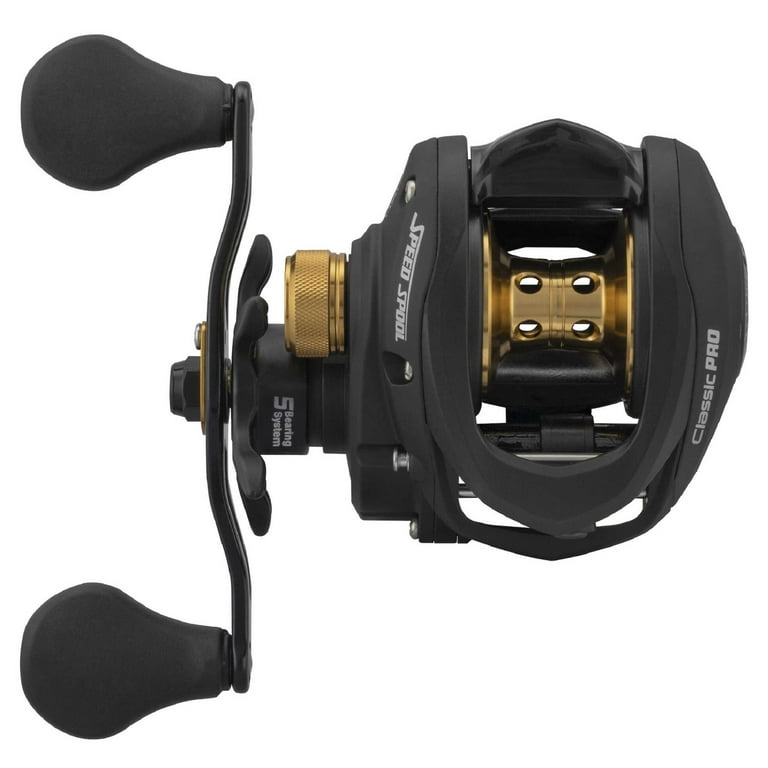  Lew's Classic Black Speed Spool Baitcast Reel and Fishing Rod  Combo, 6-Foot 6-Inch 1-Piece Fishing Rod, 6.4:1 Gear Ratio, Black : Sports  & Outdoors