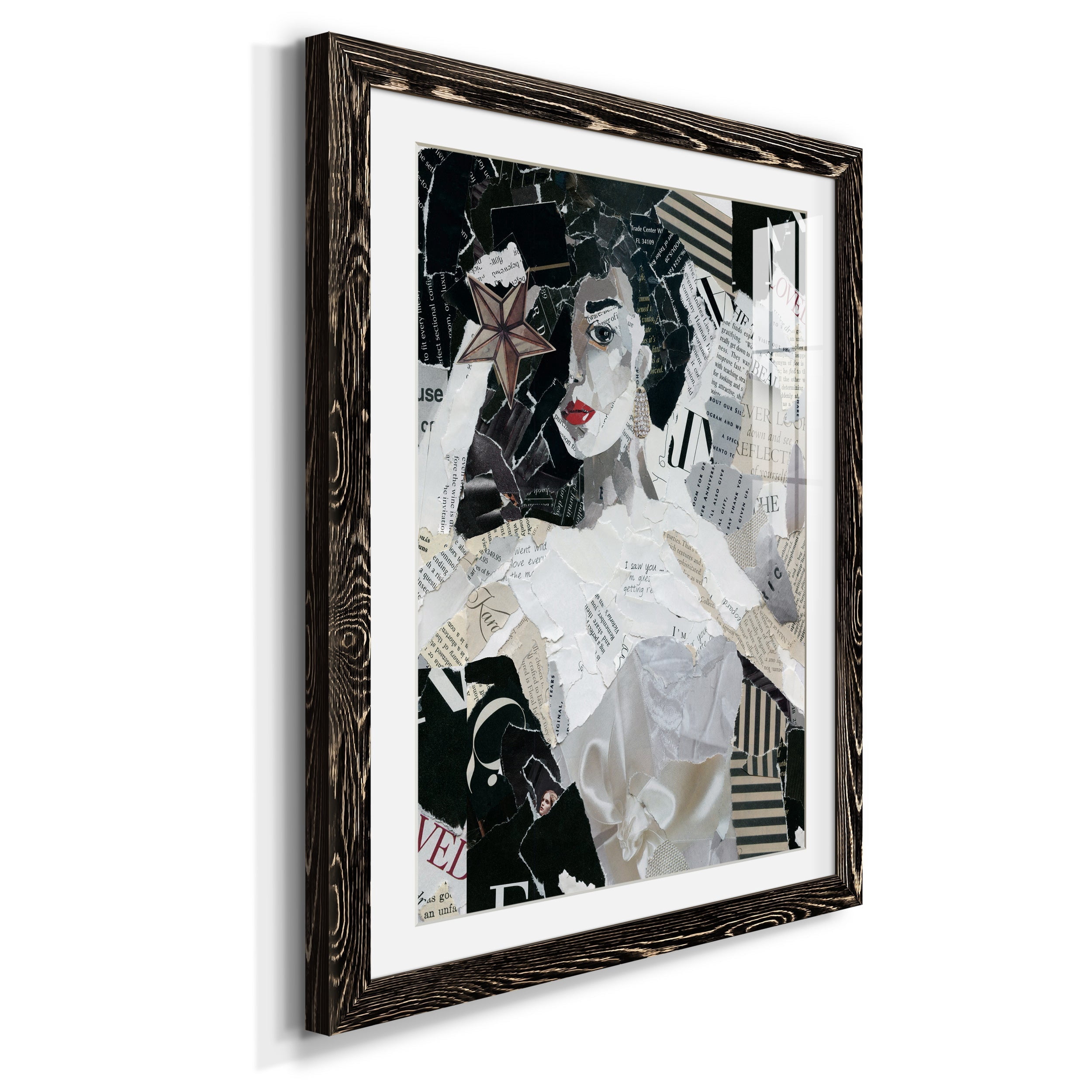Runway Star - Premium Framed Print - Distressed Barnwood Frame - Ready to Hang