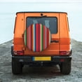 thumbnail image 4 of Haiem Spare Tire Cover , Wheel Cover with Mexican Serape Blanket Stripes printed, Camper Spare Tire Cover Fit for Jeep Wrangler Rv SUV Truck Travel Trailer-14 inch, 4 of 8