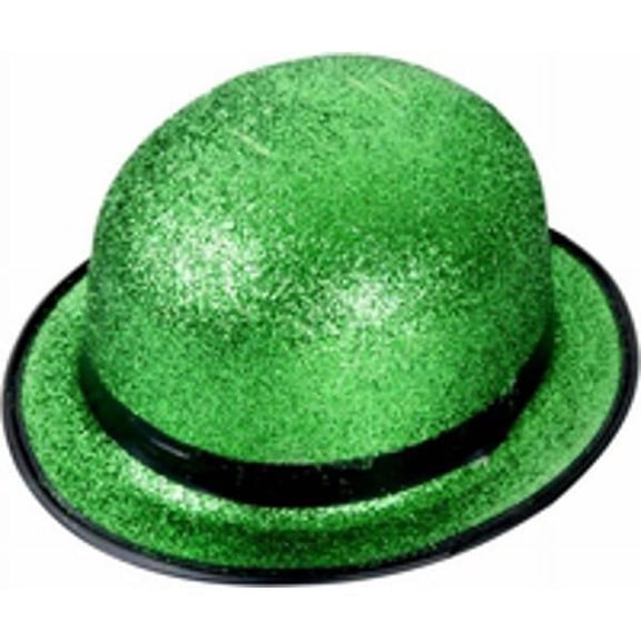 St. Patricks Green Glitter Hat