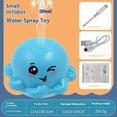 thumbnail image 2 of Baby bath water toy - 2 pack Light Up Bath Toy Sprinkler for Babies, Rechargeable Bathtub Pool Water Toys Baby Gifts for Toddlers, Shower Essentials (blue Octopu), 2 of 3