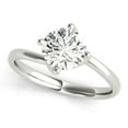 thumbnail image 2 of 2.00 Ct Solitaire Round Natural Moissanite Wedding Beautiful Rings for Women Solid 18K White Gold, 2 of 5