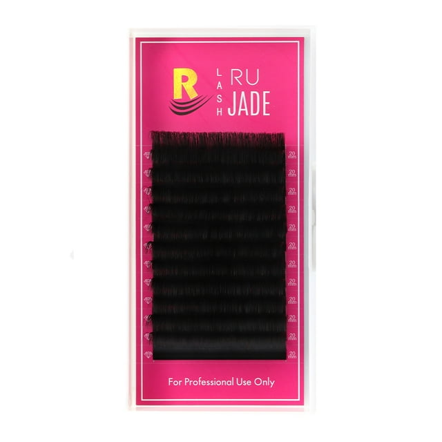 Lashrujade 16 17 18 19 20mm Long Individual Eyelashes Extension Soft Faux Silk Mink Rcomsian Volume Lash Extension Supplies