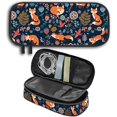 thumbnail image 1 of wonima02 Fox Pencil Case for Kids – Large Capacity Double Zipper Pen Pouch with Compartments, School Supplies Organizer for Boys and Girls, Ideal for Students Office, Back to School Gift Idea, 1 of 1