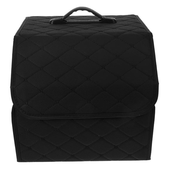 NICEXMAS Nicexmas Cargo Organizer Black PU Foldable Design for Car Trunks